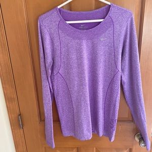 Nike Tops | Purple Long Sleeve Dry Fit Shirt